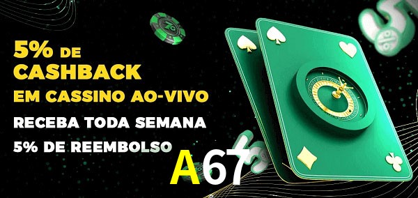 Promoções do cassino ao Vivo A67